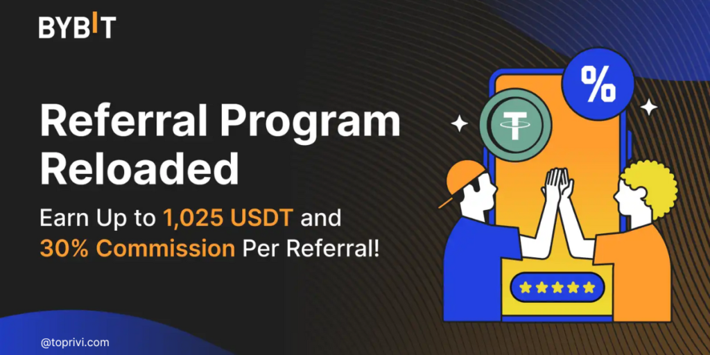 Bybit has an attractive referral program - Toprivi