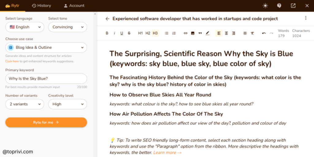 Blog-6-Ways-To-Write-A-Blog-With-Rytr-Toprivi