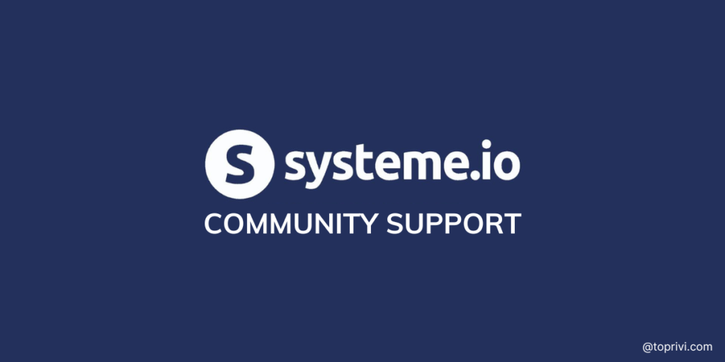 Systeme.io-Community-support-helps-users-to-Toprivi