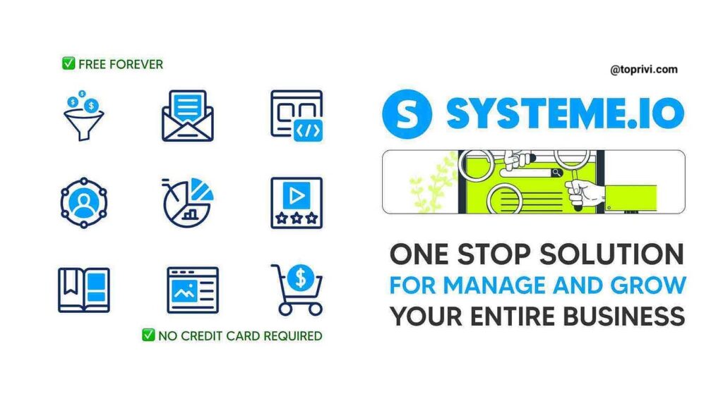 Systeme.io Learn the features toprivi