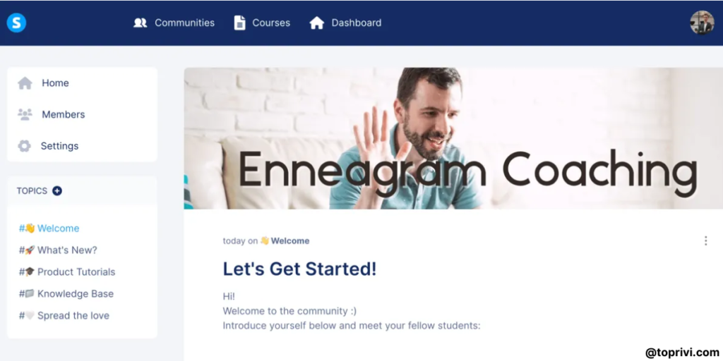 Systeme.io Online courses toprivi